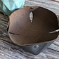 Cesta de cuero tipo flor - Miniatura 4
