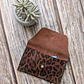 Monedero de cuero color Leopardo Roble  - Miniatura 2