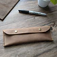 Estuche de cuero color Camel S - Miniatura 2