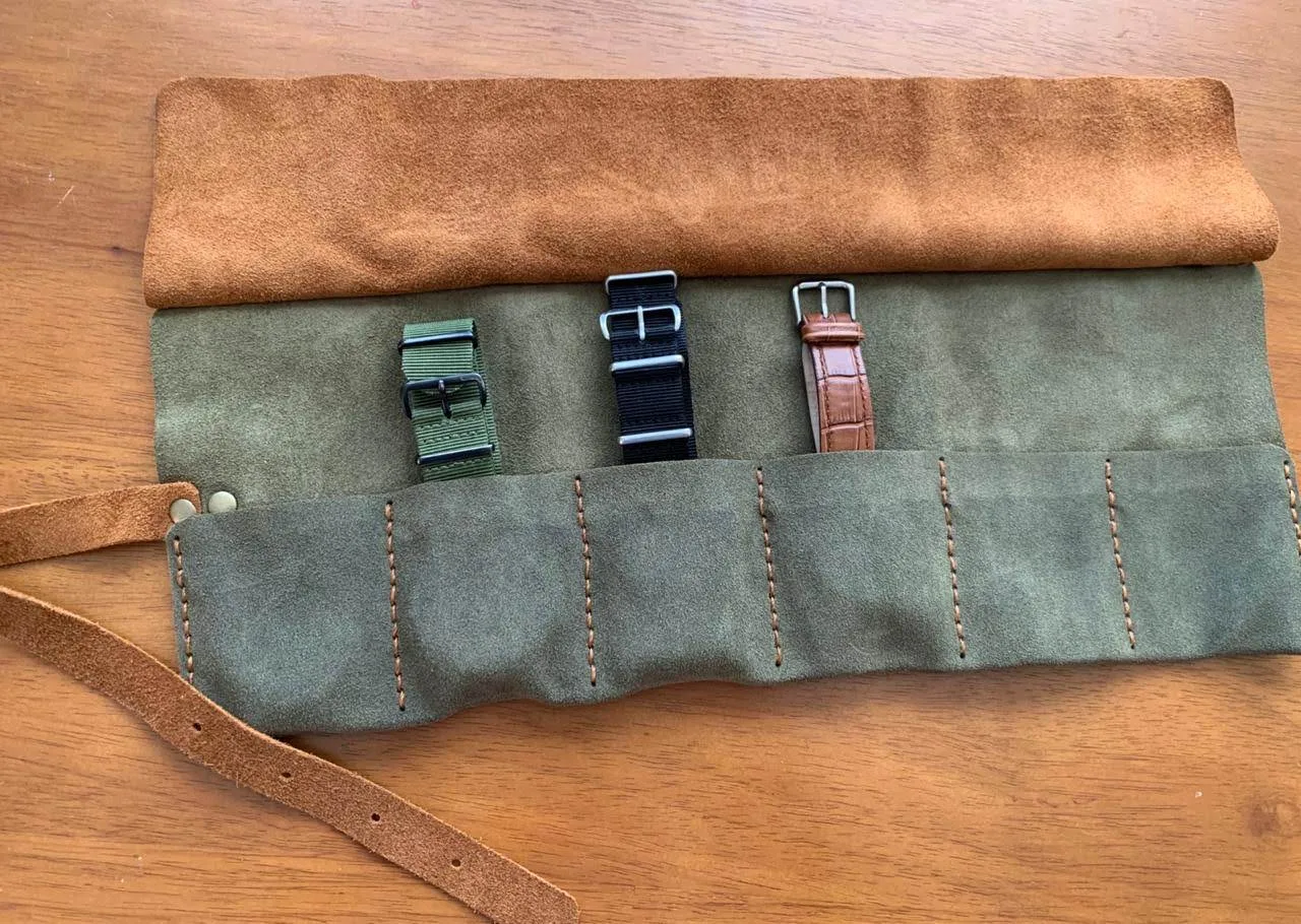 Organizador de cuero para relojes  5