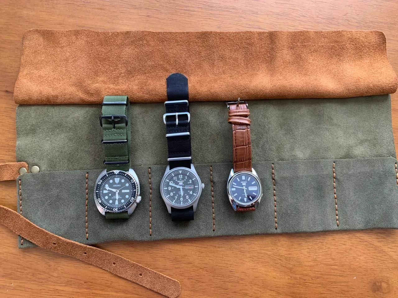 Organizador de cuero para relojes  6