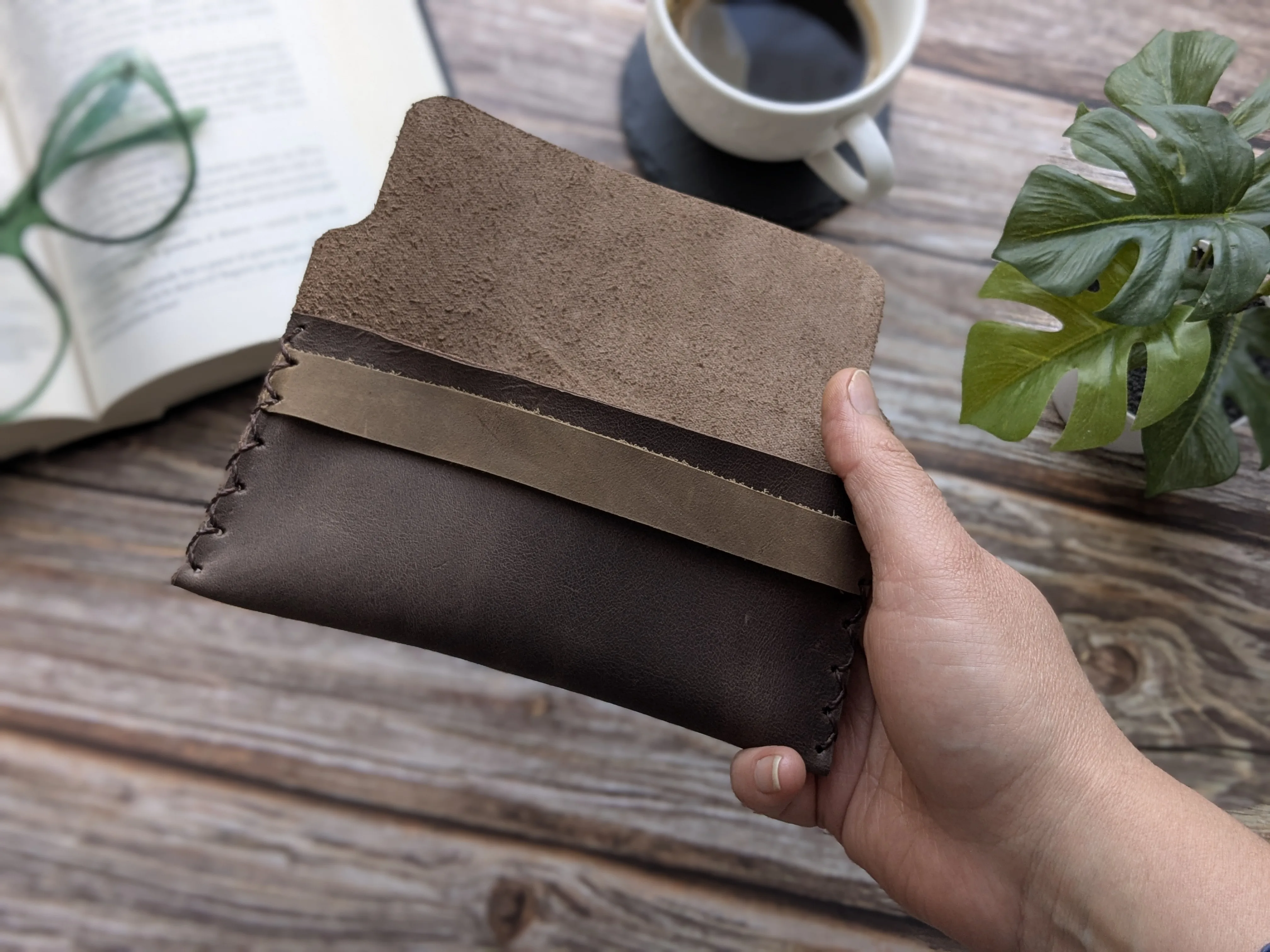 Funda para anteojos ópticos Café con Leche 5