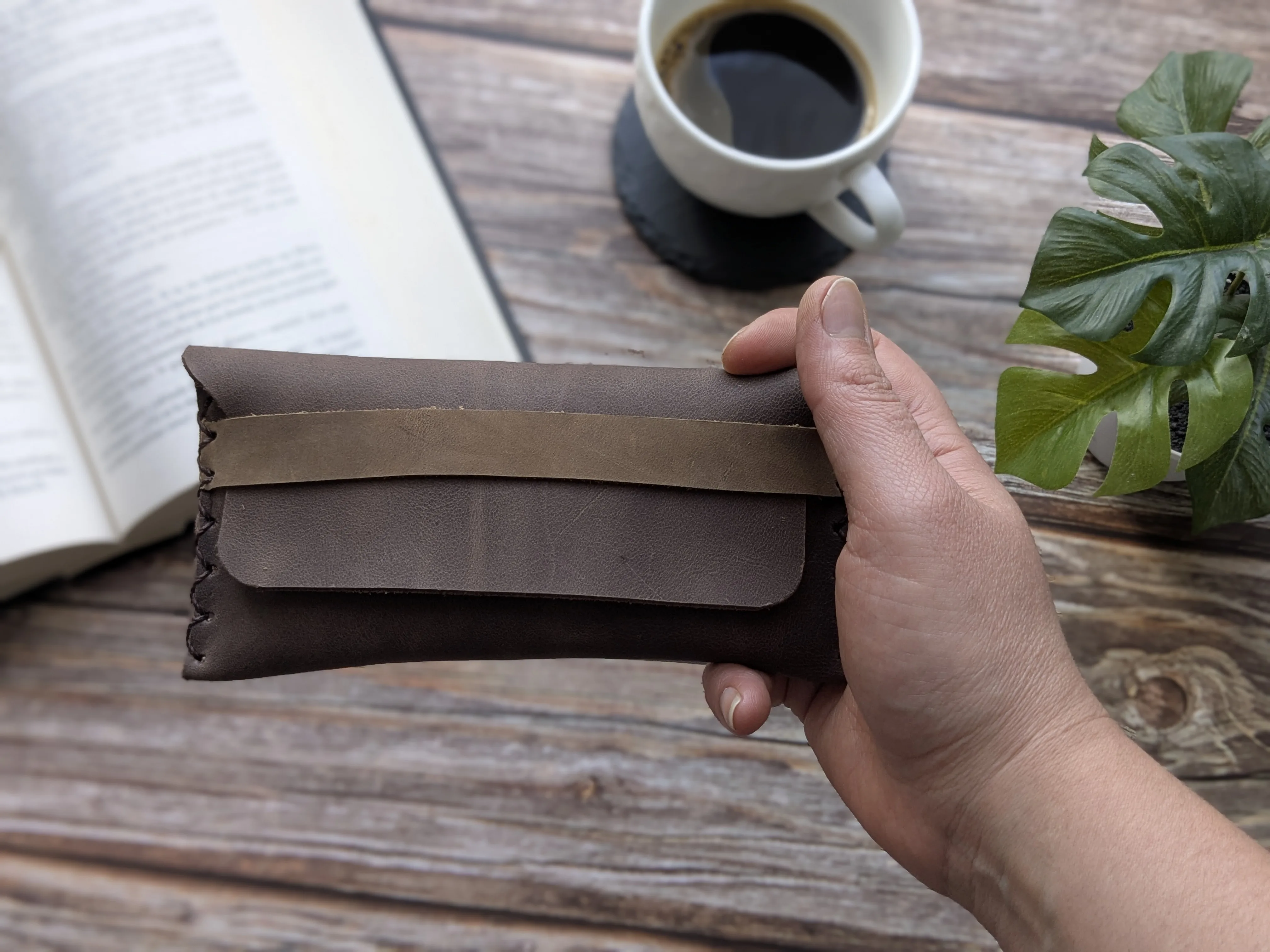 Funda para anteojos ópticos Café con Leche 8