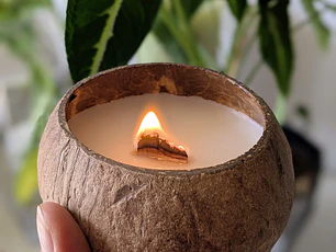 Vela decorativa aromática Coco Tropical 