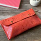 Estuche de cuero color Matuasto Rojo L - Miniatura 5