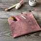 Estuche de cuero color Matuasto Rosa L - Miniatura 1