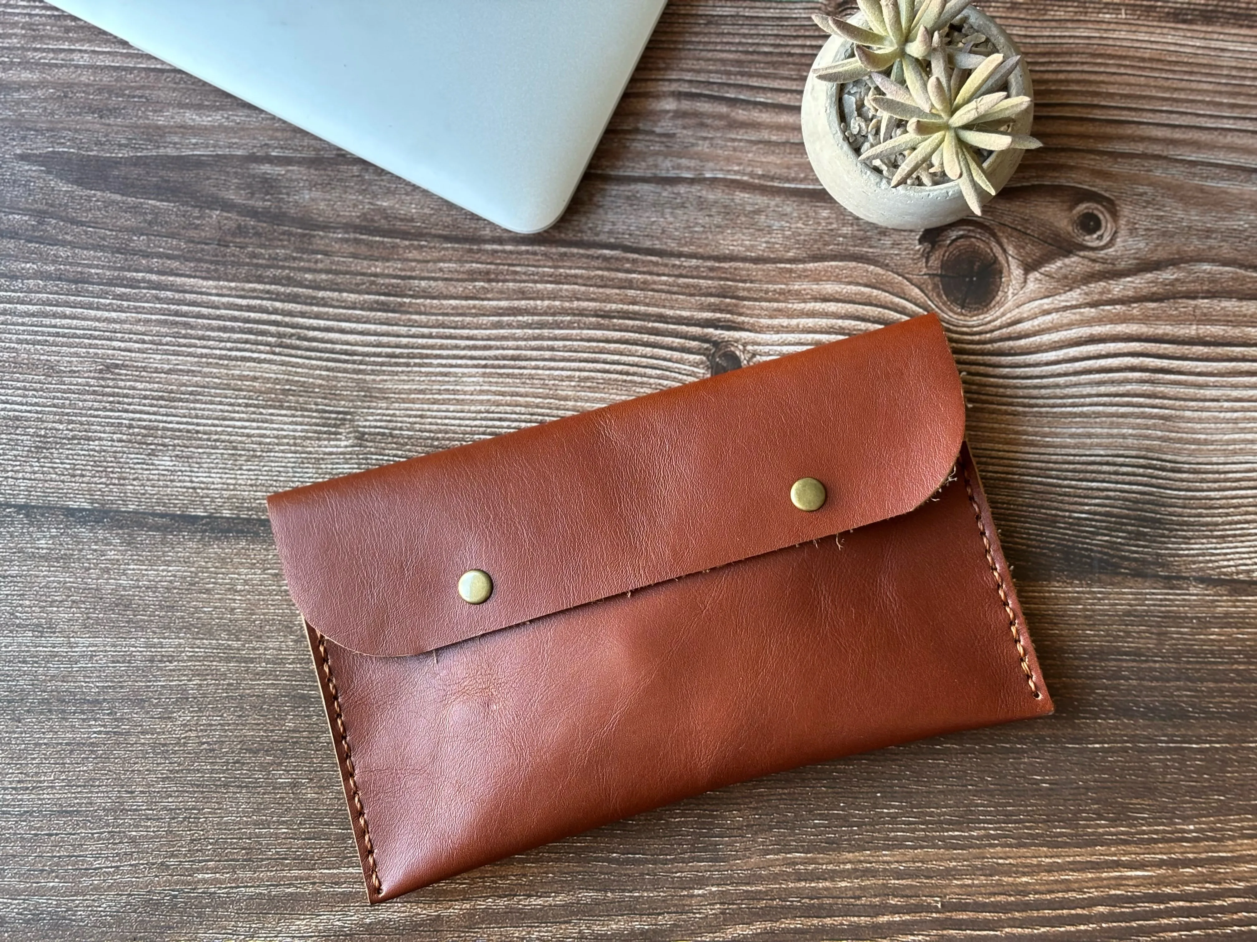 Estuche de cuero color Whisky L 1