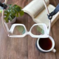 Correa de cuero para lentes ópticos o de sol color azul - Miniatura 7