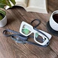 Correa de cuero para lentes ópticos o de sol color azul - Miniatura 8