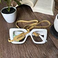 Correa de cuero sujetadora de lentes color Mostaza - Miniatura 7