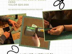Taller haz tu propia billetera de cuero