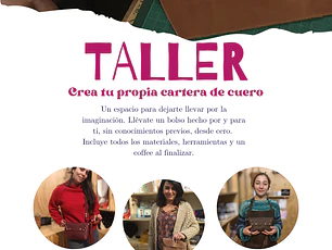 Taller para fabricar y diseñar tu propia cartera de cuero