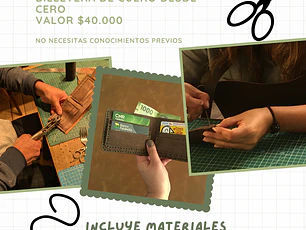 Taller haz tu propia billetera de cuero