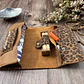 Tabaquera de cuero color Leopardo Camel - Miniatura 2
