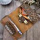 Tabaquera de cuero color Leopardo Camel - Miniatura 1