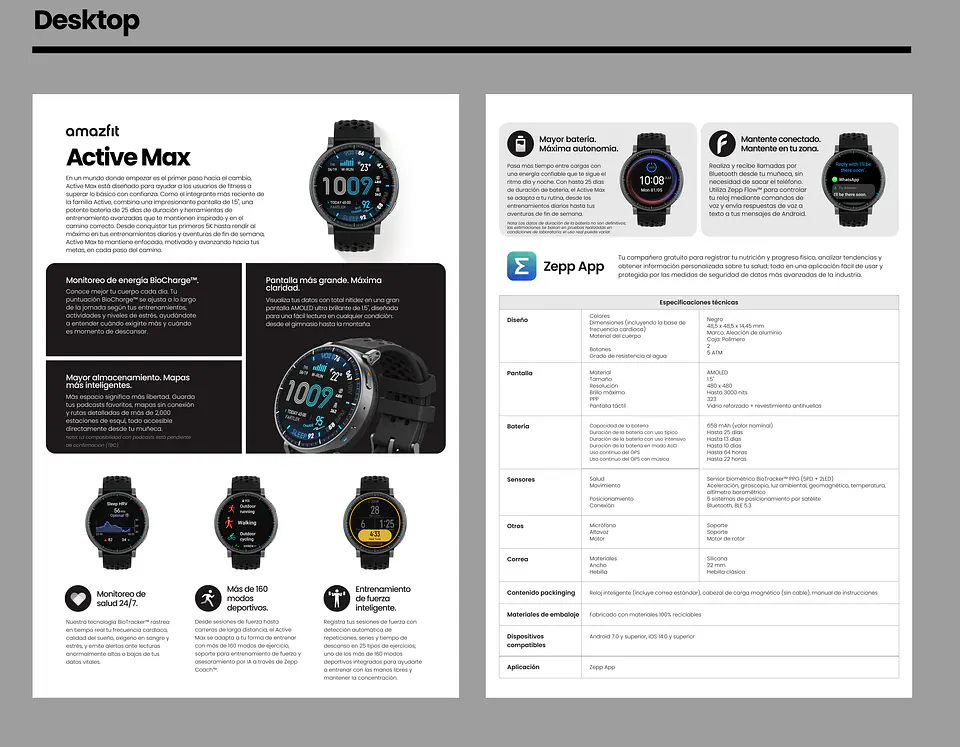 Smartwatch Amazfit Active Max 11