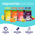 Electrolitos Sabor Berries - Bebida Hidratante en Polvo 12 stickpacks