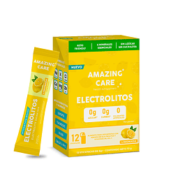 Electrolitos Sabor Limonada - Bebida Hidratante en Polvo 12 stickpacks