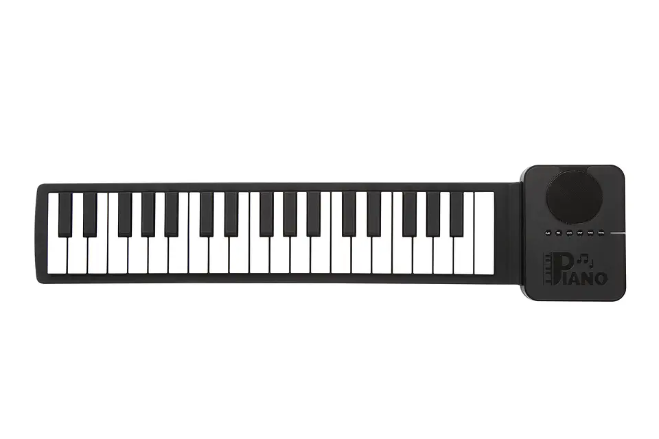 Piano de silicona, con parlante incorporado y funcionamiento a pilas 5