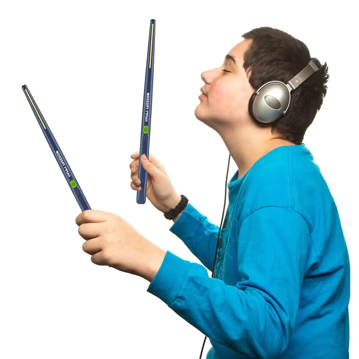 Batería Inteligente al Aire con baquetas, portátil, electrónico, Virtual, pedales  2