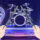 Batería Inteligente al Aire con baquetas, portátil, electrónico, Virtual, pedales  - Miniatura 5