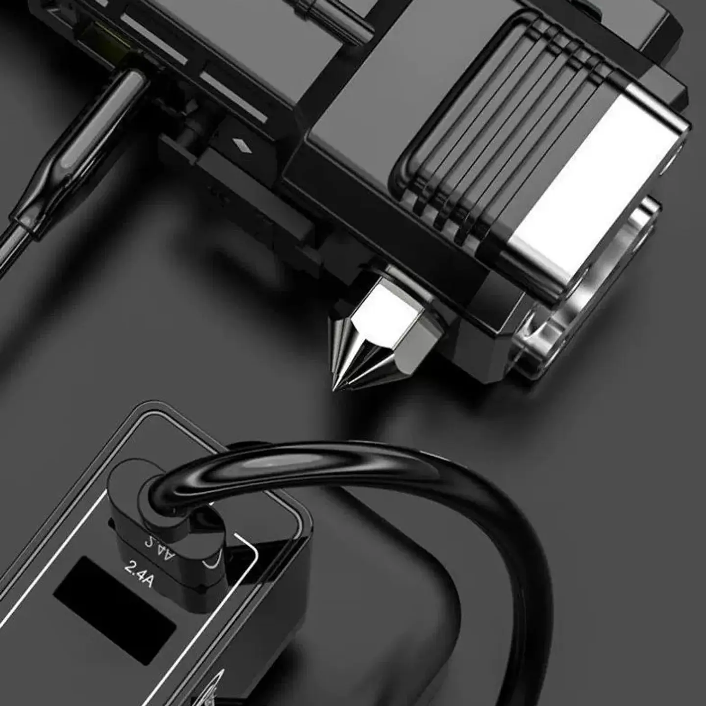 Linterna LED Multifuncional 5000 Lúmenes con Cortador y Rompecristal 6