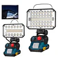Lámpara de Trabajo para Exterior Compatible con Baterías Makita - Miniatura 6