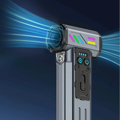Soplador y Aspirador de Mano Mini Turbo Recargable – 130.000 RPM