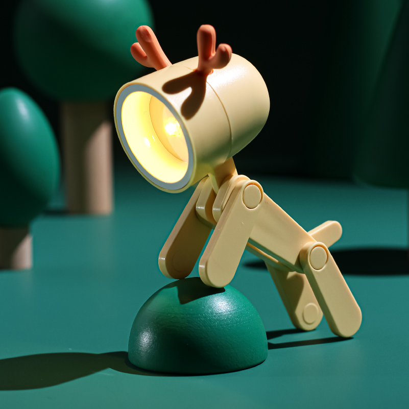 Mini luz nocturna recargable forma de ciervo