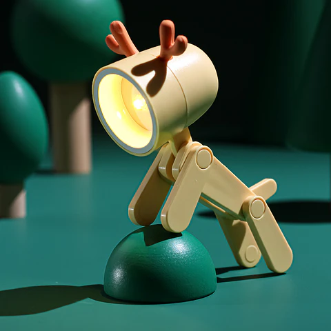 Mini luz nocturna recargable forma de ciervo