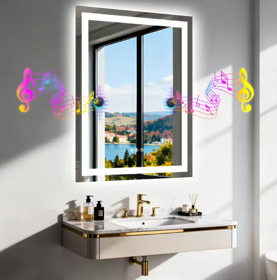 Espejo Inteligente de Lujo 50x70 cm con Bluetooth, WiFi y Control Táctil 1