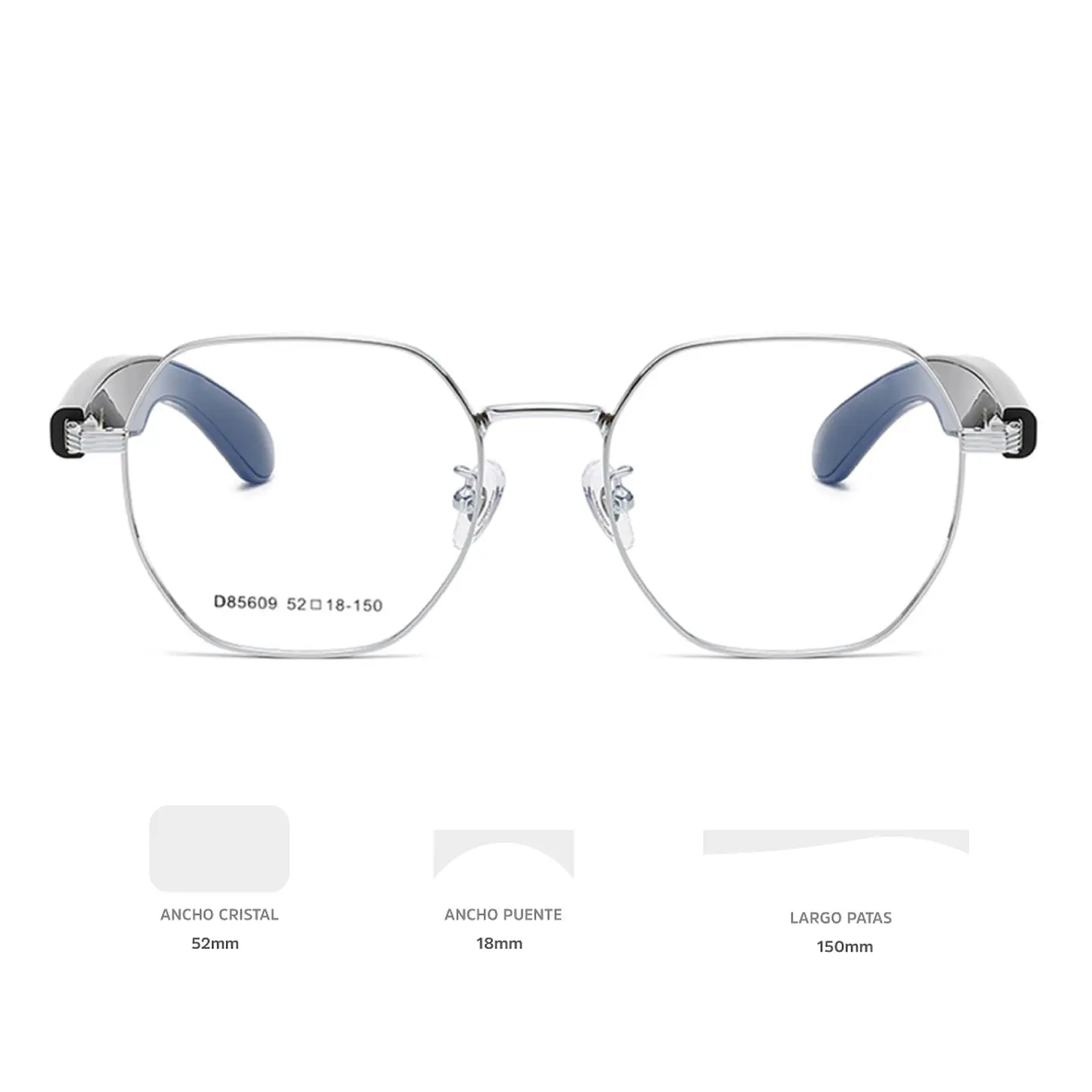 Lentes Ópticos Inteligentes - Bluetooth, Atiende Llamadas, Escucha Música, Función Traductor.  2