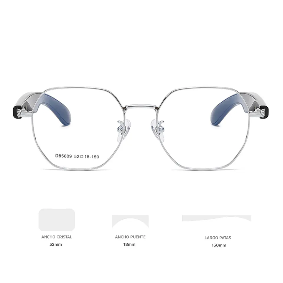 Lentes Ópticos Inteligentes - Bluetooth, Atiende Llamadas, Escucha Música, Función Traductor.  2