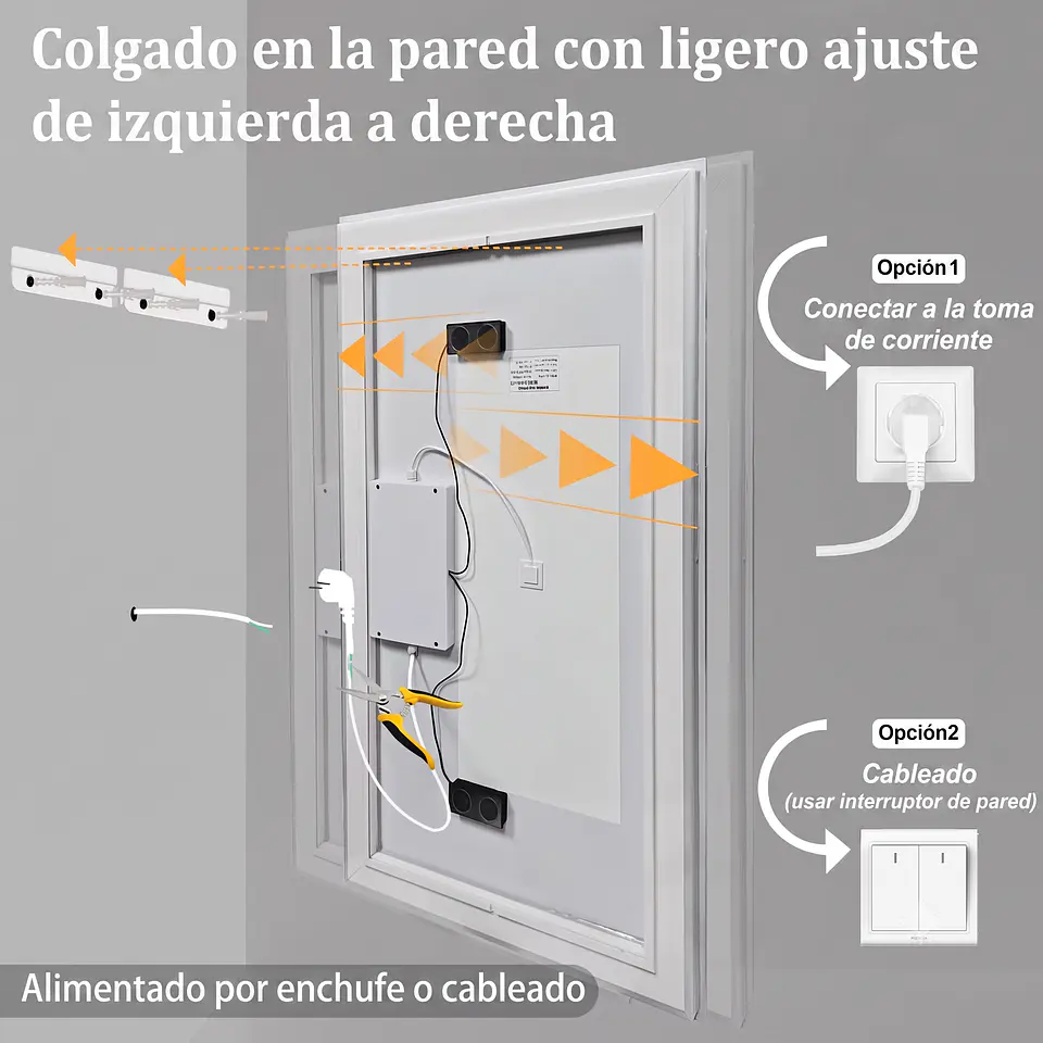 Espejo Inteligente de Lujo 50x70 cm con Bluetooth, WiFi y Control Táctil 3