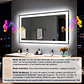 Espejo Inteligente de Lujo 50x70 cm con Bluetooth, WiFi y Control Táctil - Miniatura 4