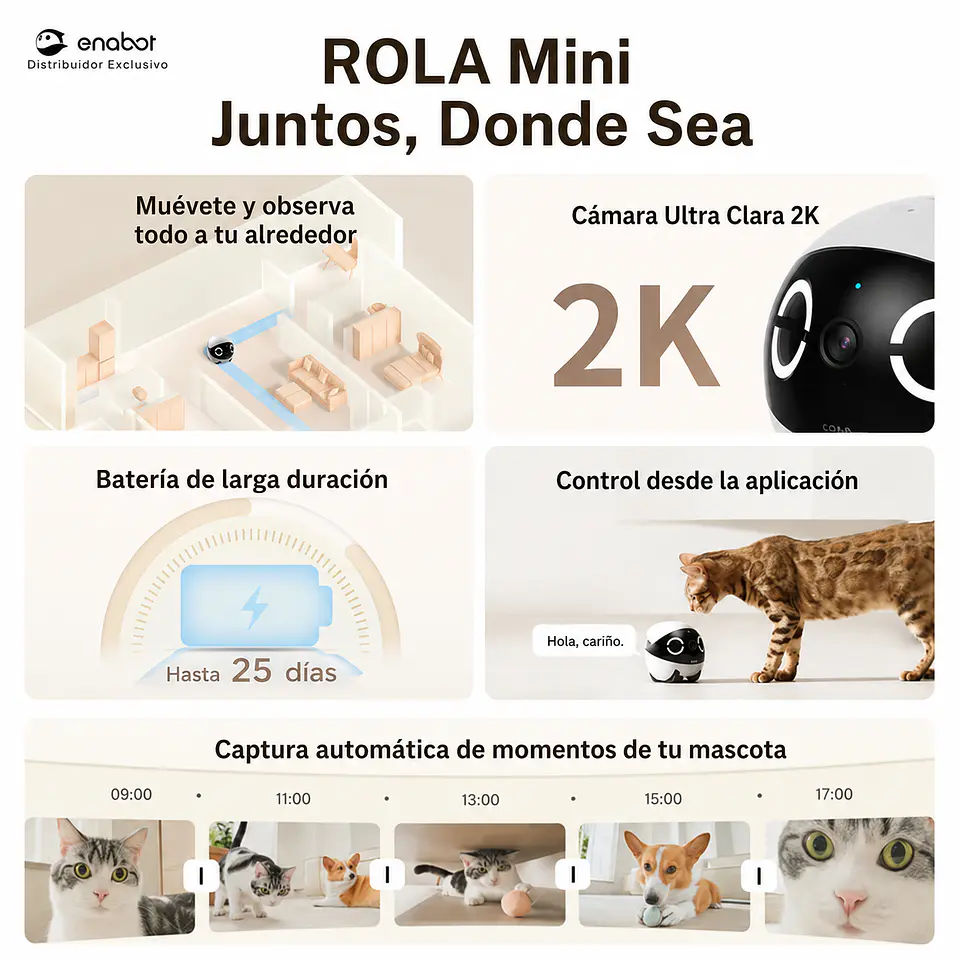 Robot Inteligente Enabot EBO ROLA Mini 2