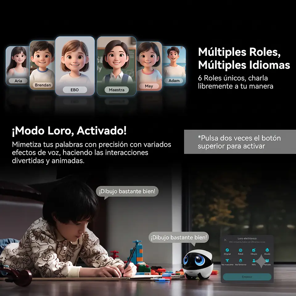 Robot EBO Air 2 Plus - Robot Inteligente de Monitoreo para el Hogar 7