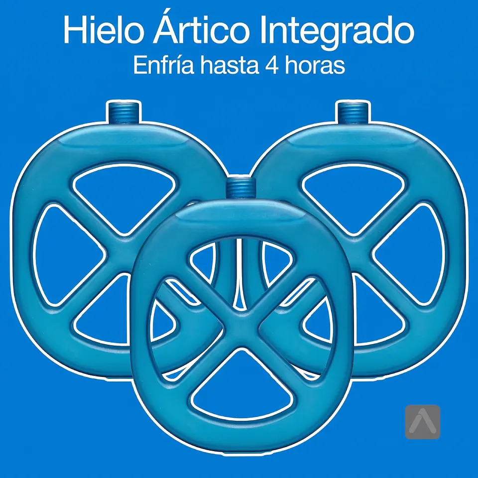 Ventilador Personal Portátil con Paquetes de Hielo e Iluminación LED 5