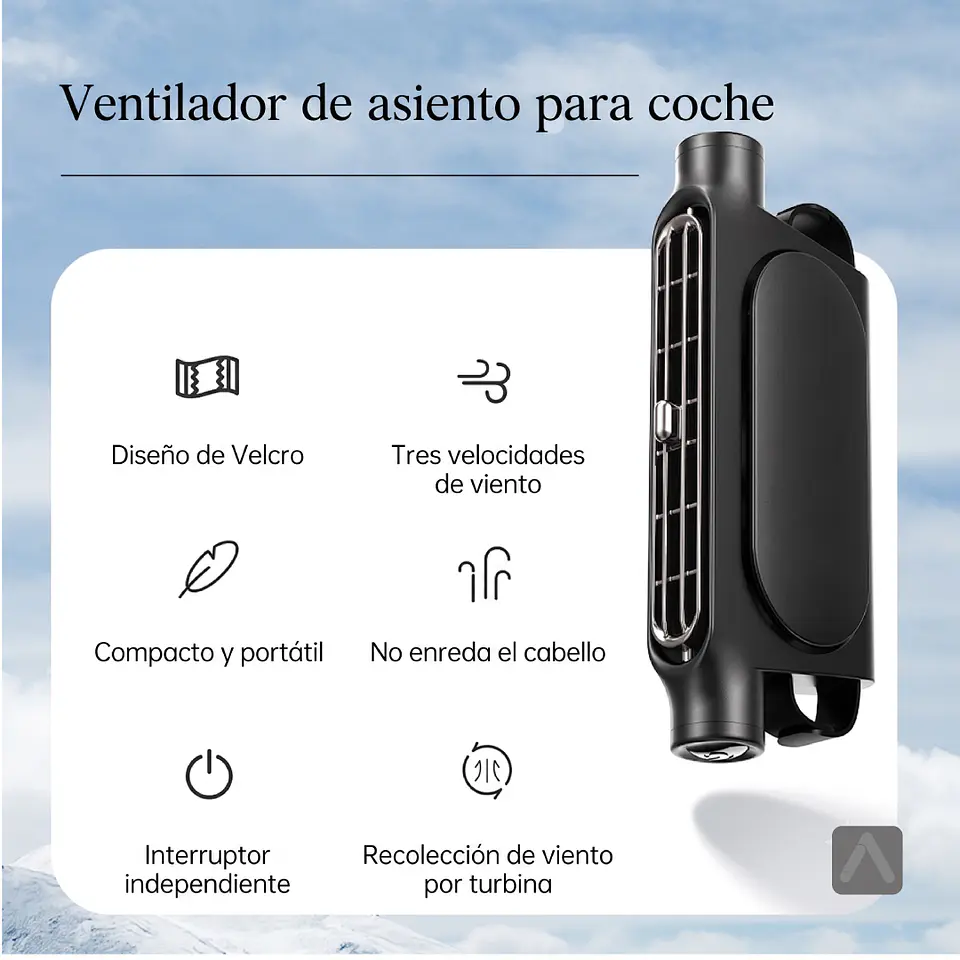 Ventilador para Reposacabezas Trasero de Auto – Ajustable y Silencioso 4