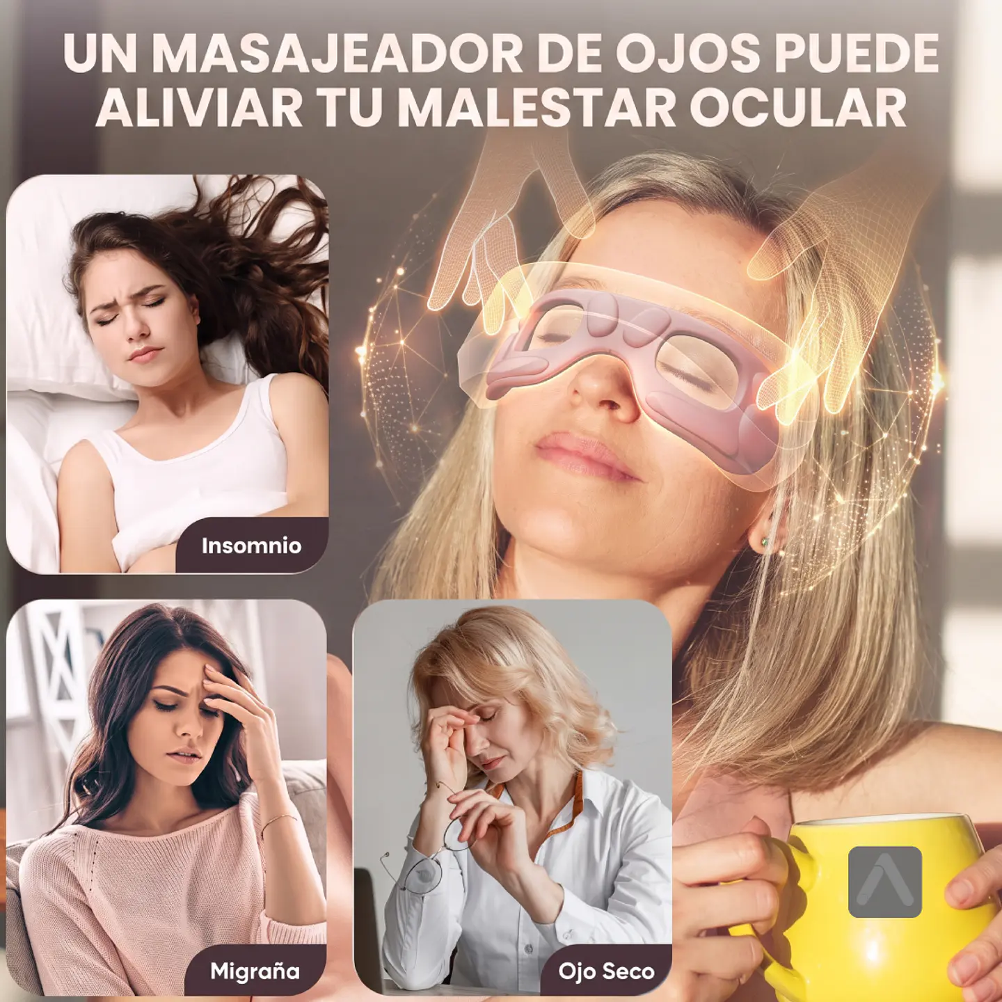 Masajeador Inteligente de Ojos con Calor, Bluetooth y Diseño Portátil 6