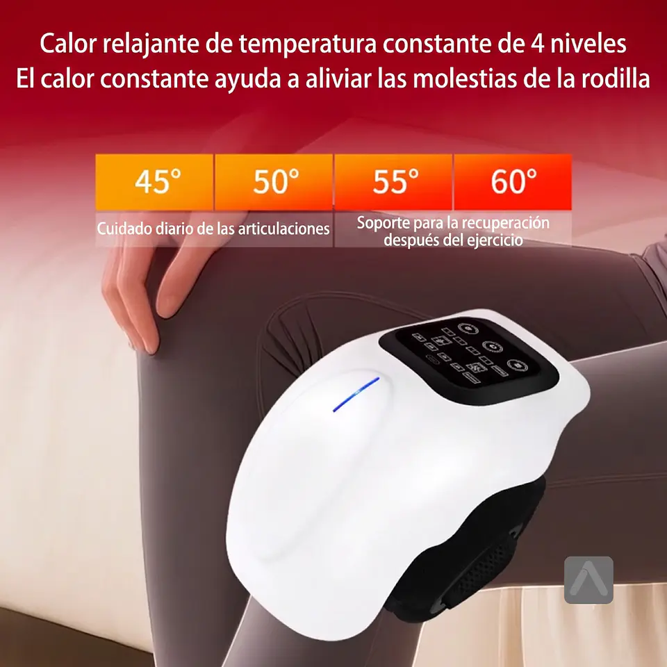 Masajeador Inteligente Inalámbrico para Rodilla con Calor, Vibración y Luz Roja 6