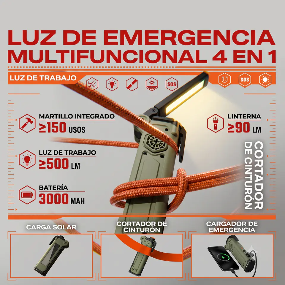 Herramienta Multifuncional de seguridad 4-1 12