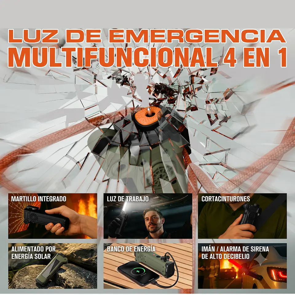 Herramienta Multifuncional de seguridad 4-1 2