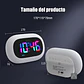 Reloj despertador con luz multicolor selectiva y función cargador de celular - Miniatura 2