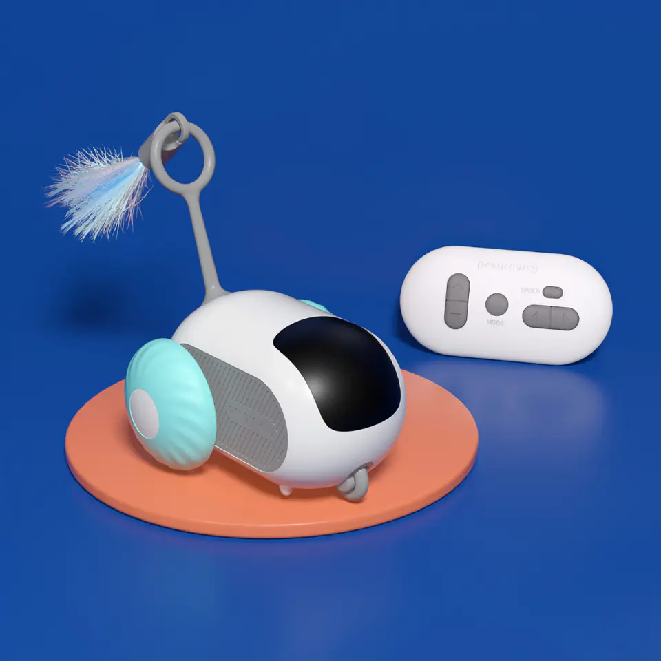 Juguete Interactivo Rodante para Mascotas con Control Remoto 1