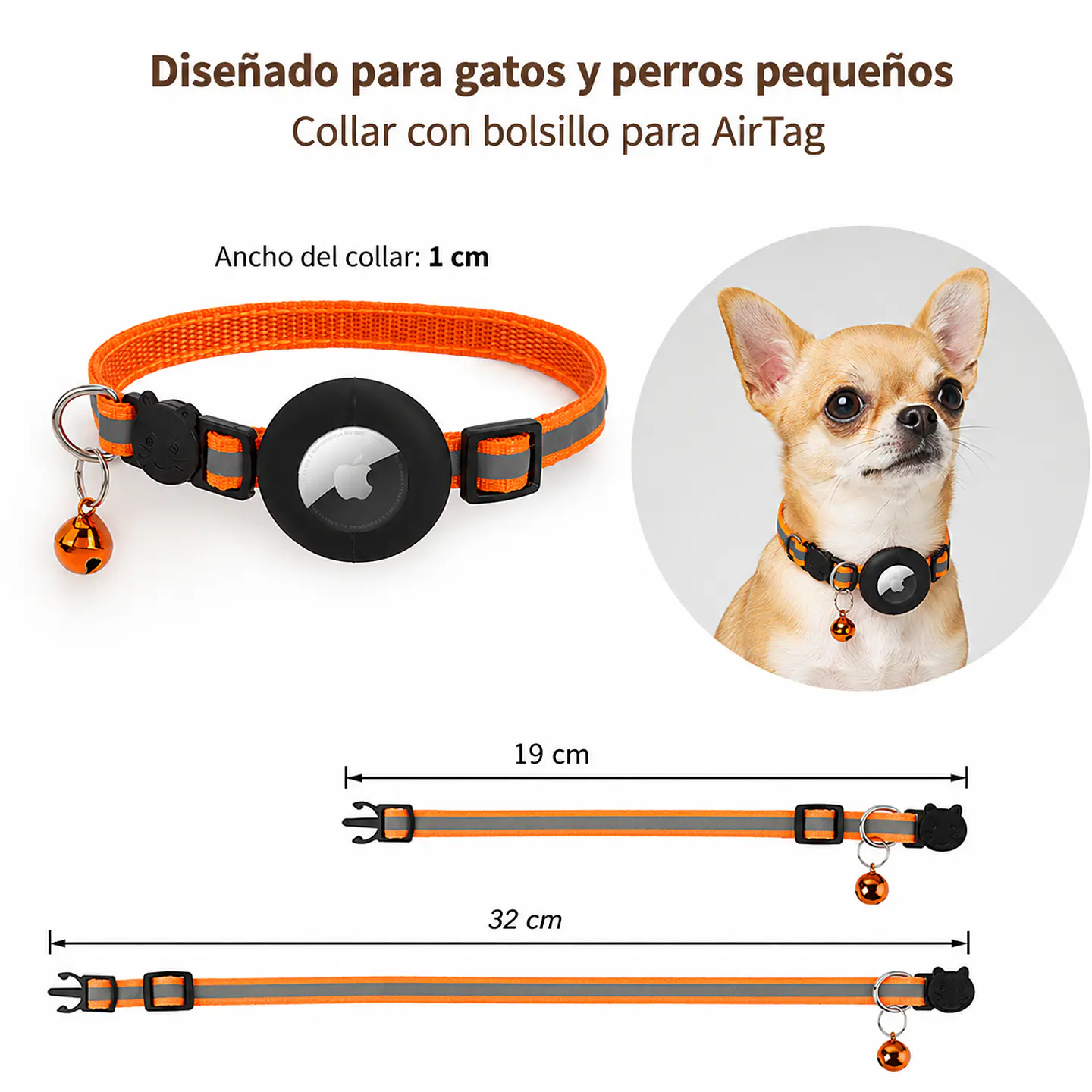 Collar para Mascotas con Soporte para Smart Tag (gps) 3