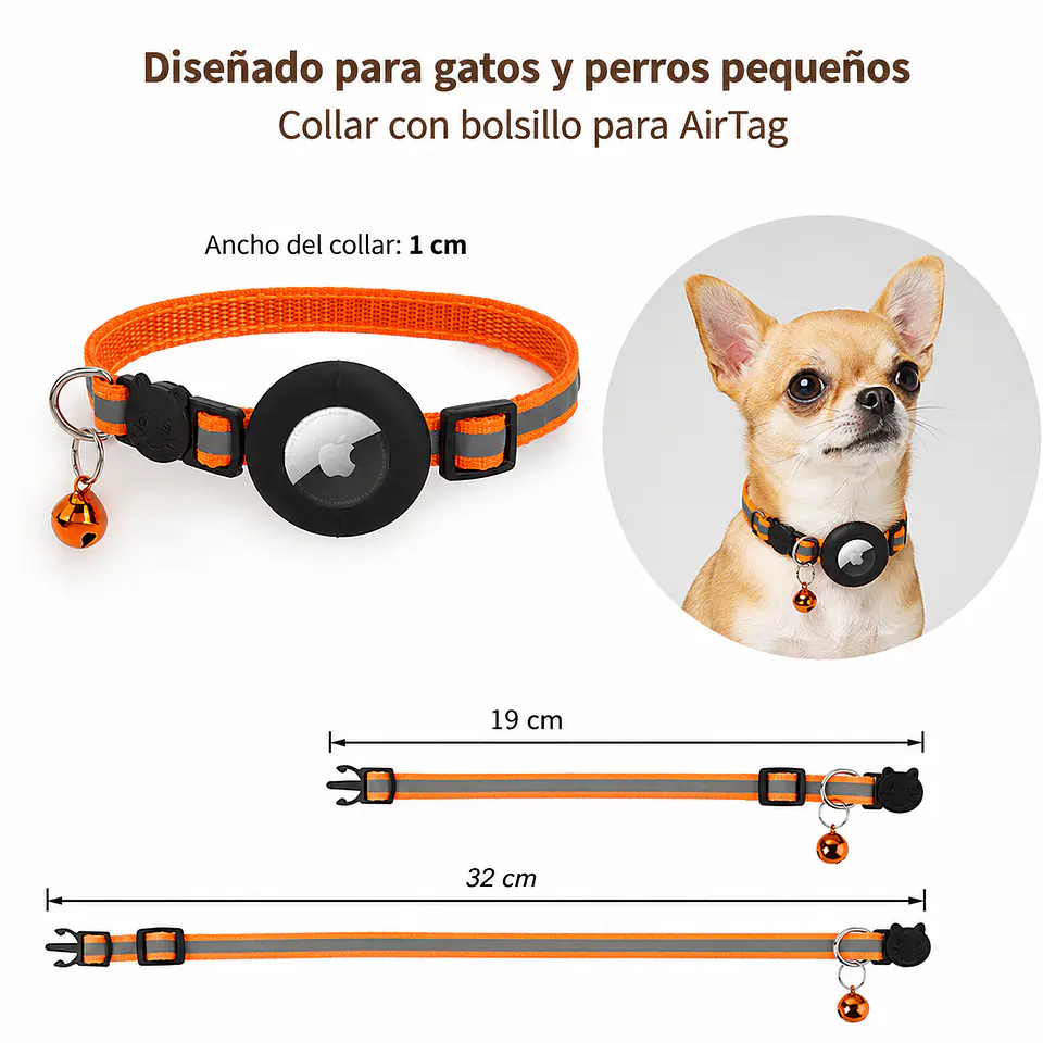 Collar para Mascotas con Soporte para Smart Tag (gps) 3