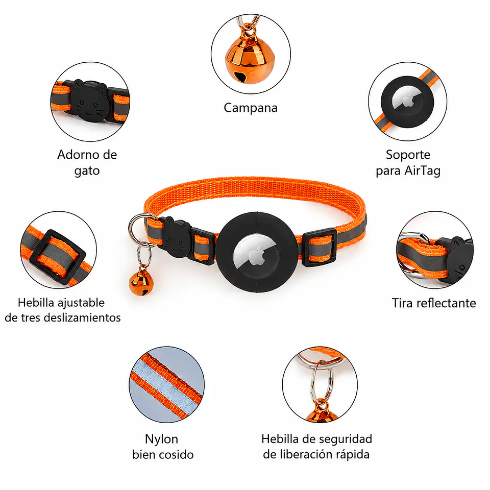Collar para Mascotas con Soporte para Smart Tag (gps) 4