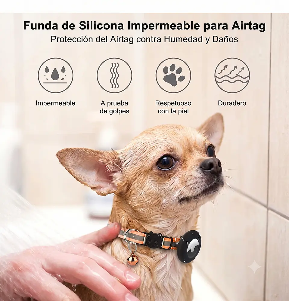Collar para Mascotas con Soporte para Smart Tag (gps) 5