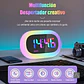 Reloj despertador con luz multicolor selectiva y función cargador de celular - Miniatura 5